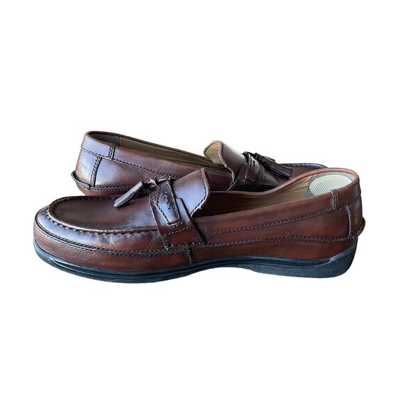 Dockers Men's Sinclair Leather Loafer Brown Size 11 - Picture 2 of 10